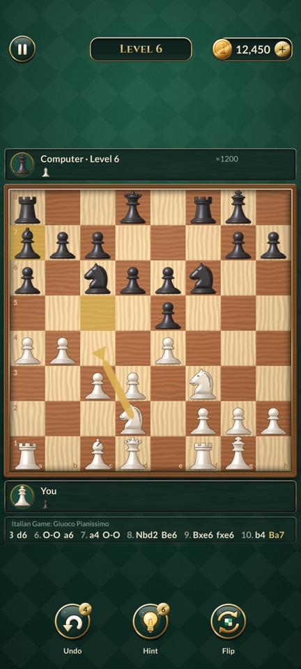 Game against the computer