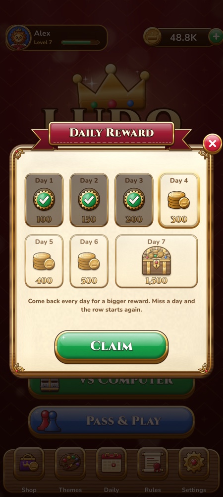 Daily reward