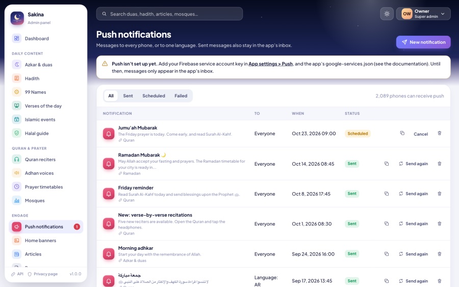 Notifications